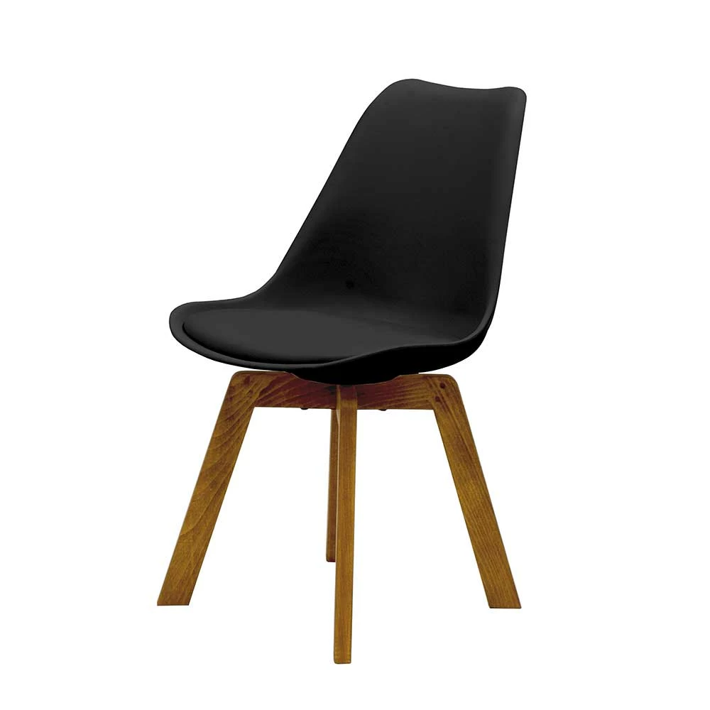 Schalenstühle Mit Holzgestell - Jaysono (4er Set)