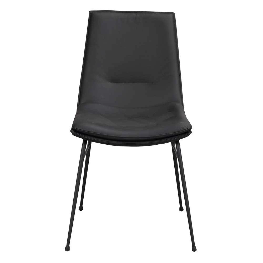 Schalenstuhl In Schwarz - Echtes Leder - Freedoms (2er Set) - Image 3