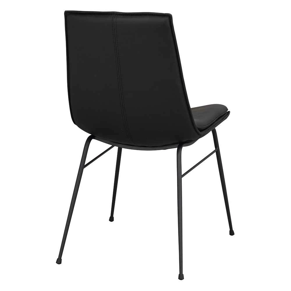 Schalenstuhl In Schwarz - Echtes Leder - Freedoms (2er Set) - Image 5