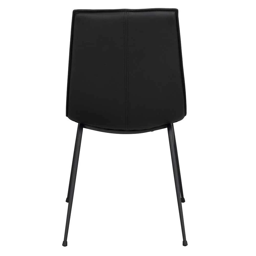 Schalenstuhl In Schwarz - Echtes Leder - Freedoms (2er Set) - Image 6