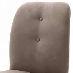 Schlammfarbener Stuhl Mit Kunstleder Owiconta Auf Edelstahl X-Fuß (2er Set) -Malott-Shop schlammfarbener stuhl mit kunstleder auf edelstahl x fuss owiconta 02