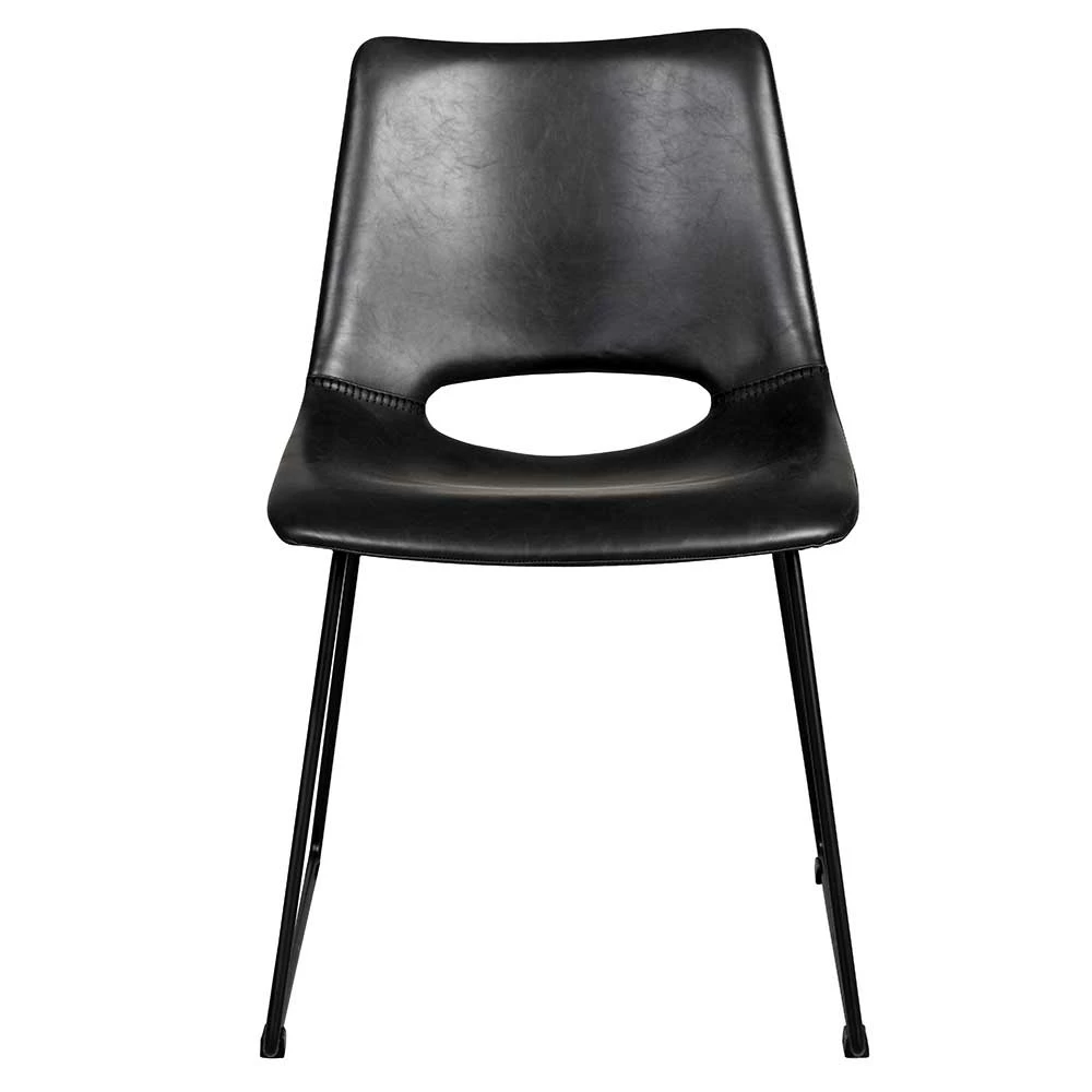 Schwarze Esstisch Stühle Mit Bügelgestell - Birt (2er Set) 5 Schwarze Esstisch Stühle Mit Bügelgestell - Birt (2er Set) - Image 3