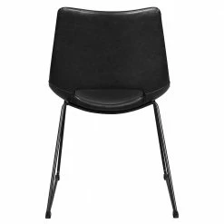 Schwarze Esstisch Stühle Mit Bügelgestell - Birt (2er Set) 13 Schwarze Esstisch Stühle Mit Bügelgestell - Birt (2er Set) -Malott-Shop schwarze esstisch stuehle mit buegelgestell aus stahl kunstleder birt 05