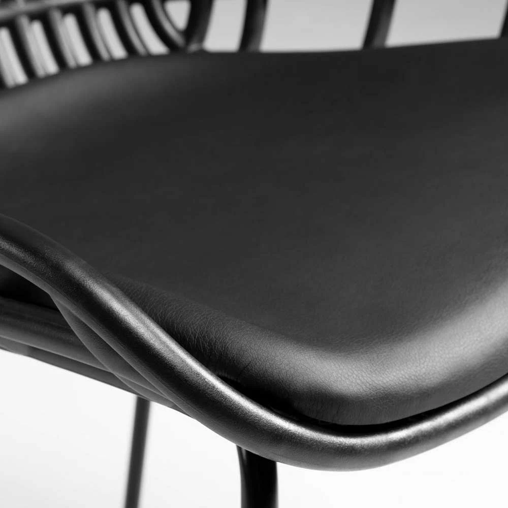 Schwarze Esszimmerstühle Mit Polster - Pavias (4er Set) - Image 5