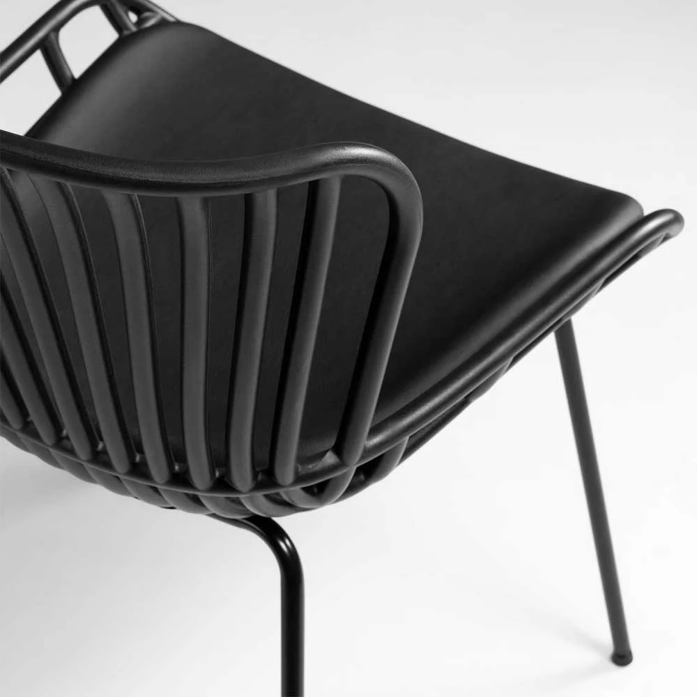 Schwarze Esszimmerstühle Mit Polster - Pavias (4er Set) - Image 6