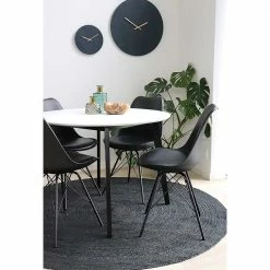Schwarze Küchenstühle Mit Schalensitz - Verbandro (2er Set) -Malott-Shop schwarze kuechenstuehle mit schalensitz metallbeinen verbandro 04