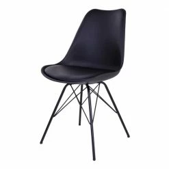 Schwarze Küchenstühle Mit Schalensitz - Verbandro (2er Set)