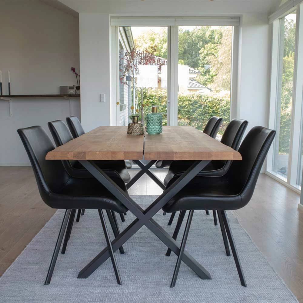 Schwarze Kunstlederstühle Modern - Gulcam (2er Set) - Image 4