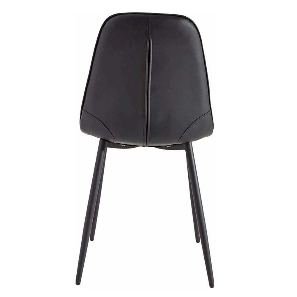 Schwarze Stühle Mit Kunstledersitz - Candabria (4er Set) - Image 4