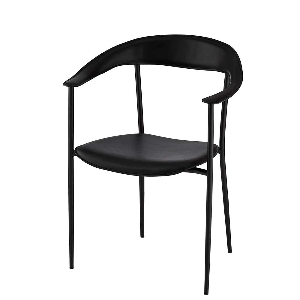 Schwarzer Armlehnenstuhl Für Esstisch - Pullman (4er Set)