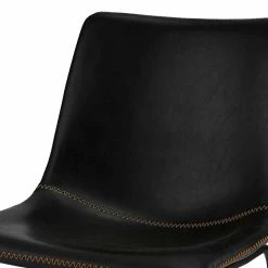 Schwarzer Essstuhl Mit Schalensitz - Smaranda (2er Set) -Malott-Shop schwarzer essstuhl mit schalensitz kunstleder metall smaranda 04