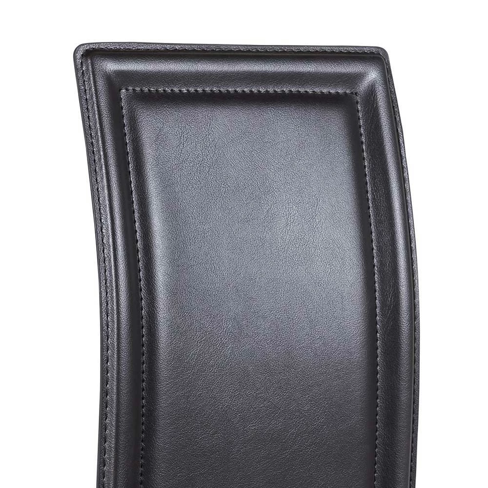 Schwarzer Esstischstuhl Buono mit Kunstleder (4er Set) Schwarzer Esstischstuhl Buono Mit Kunstleder (4er Set) -Malott-Shop schwarzer esstischstuhl mit kunstleder metall buono 02