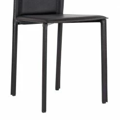 Schwarzer Esstischstuhl Buono Mit Kunstleder (4er Set) 5 Schwarzer Esstischstuhl Buono Mit Kunstleder (4er Set) -Malott-Shop schwarzer esstischstuhl mit kunstleder metall buono 03