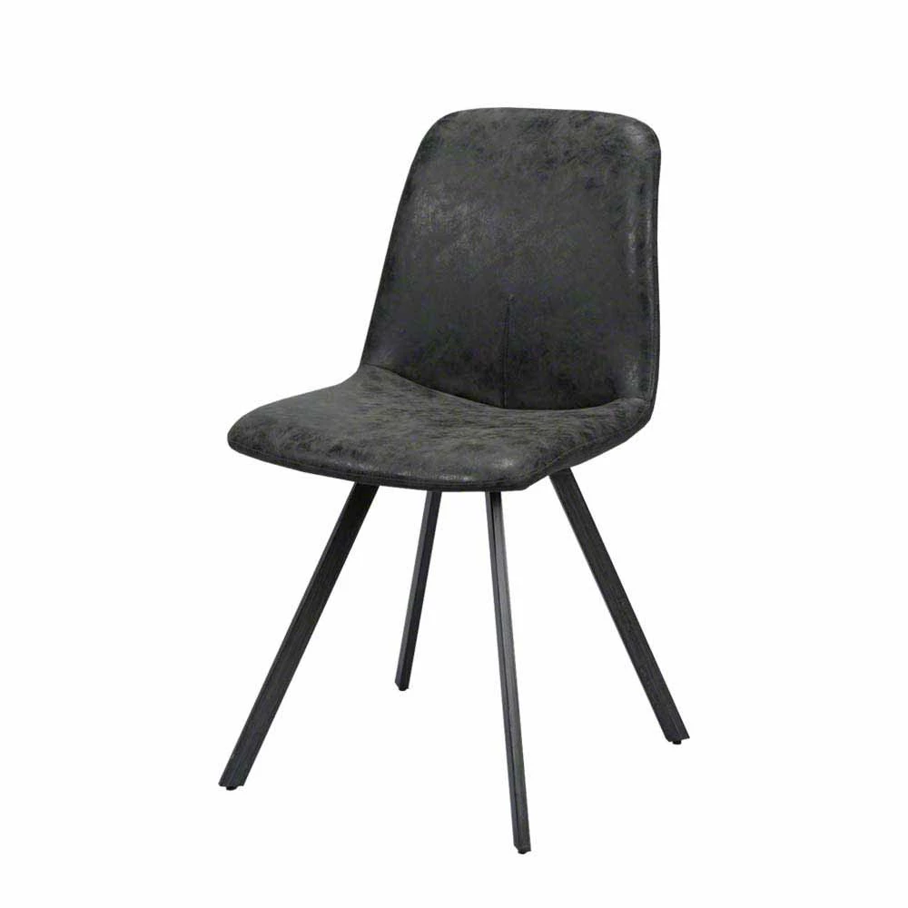 Schwarzer Schalenstuhl Loft - Bondoville (4er Set)