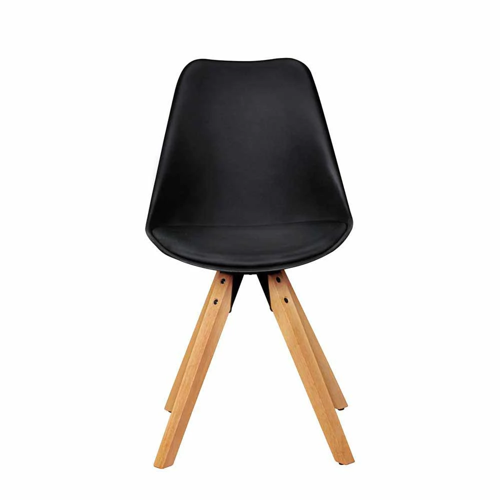 Schwarzer Schalenstuhl Montes Im Retro Design (2er Set) - Image 4