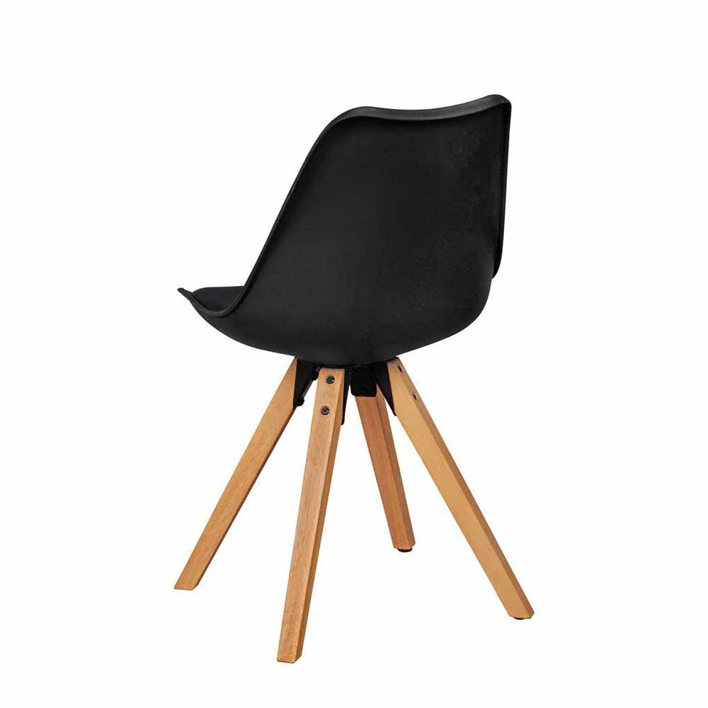 Schwarzer Schalenstuhl Montes Im Retro Design (2er Set) - Image 6