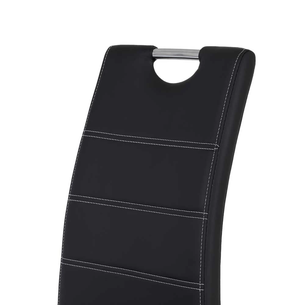 Schwarzer Stuhl Mit Kunstleder - Vorenza (Set) - Image 3