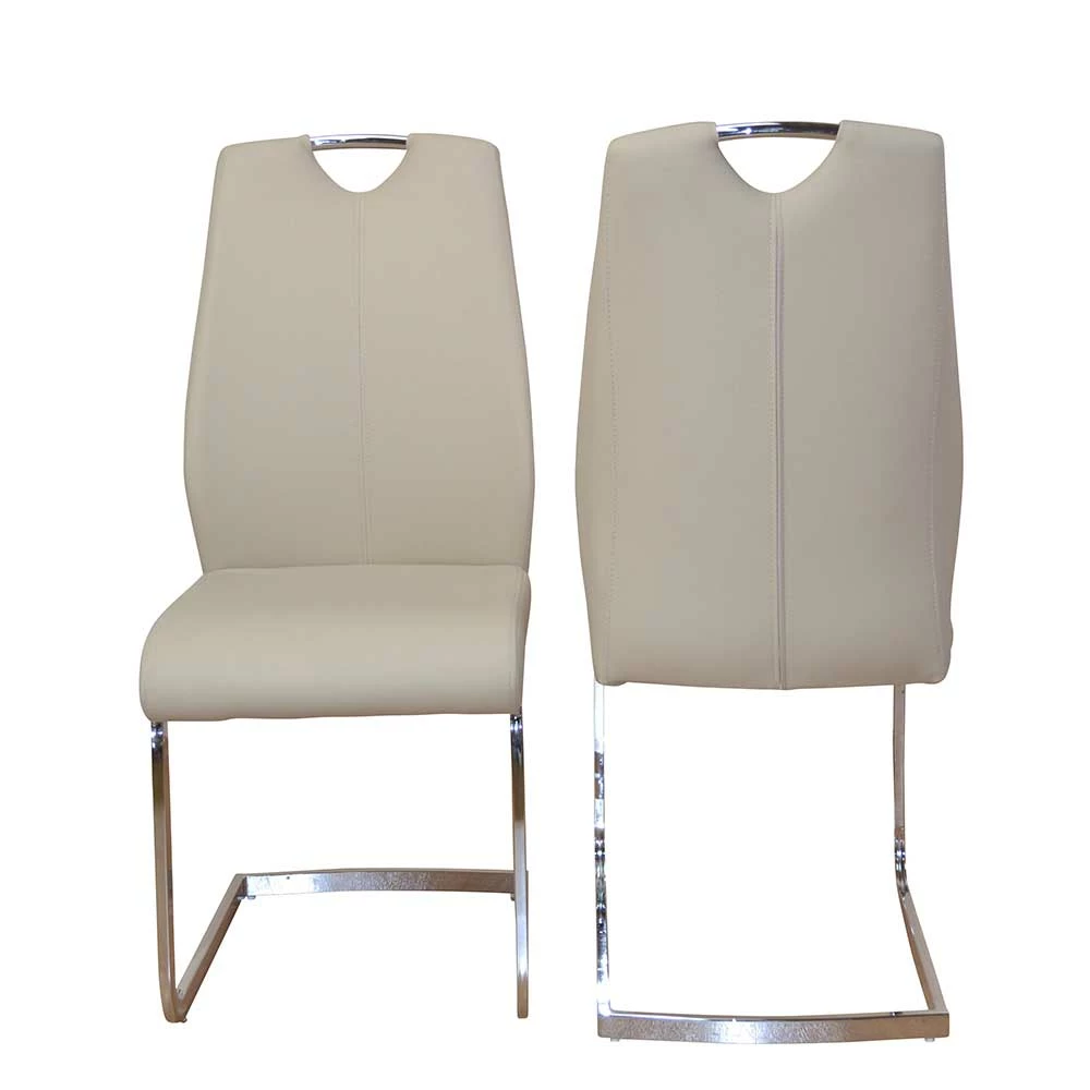 Schwingstuhl Flemingo In Beige Kunstleder (2er Set) - Image 3