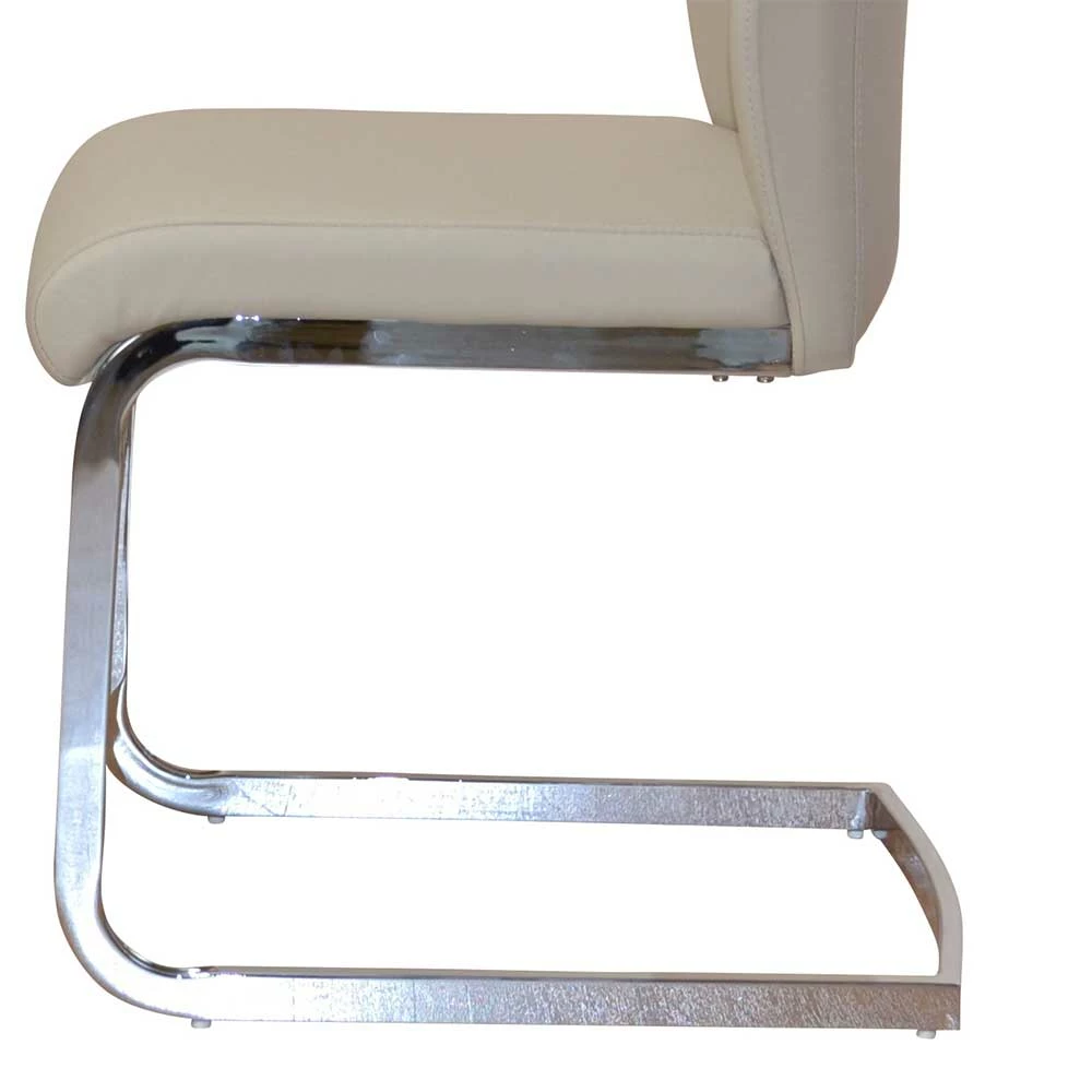 Schwingstuhl Flemingo In Beige Kunstleder (2er Set) - Image 4