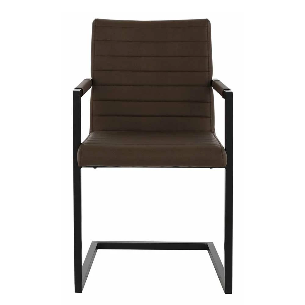 Sessel Als Freischwinger In Braun - Paytons (2er Set) - Image 2