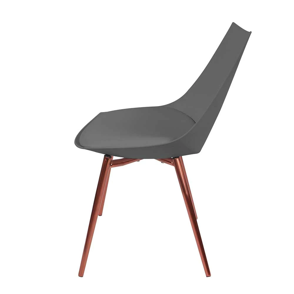 Set Esszimmerstuhl In Grau & Kupfer - Lnyza (4er Set) - Image 4