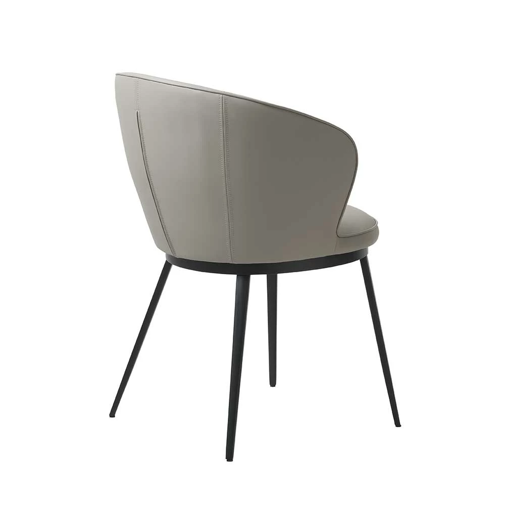 Skandi Polsterstuhl Mit Runder Lehne - Marcesion - Image 4