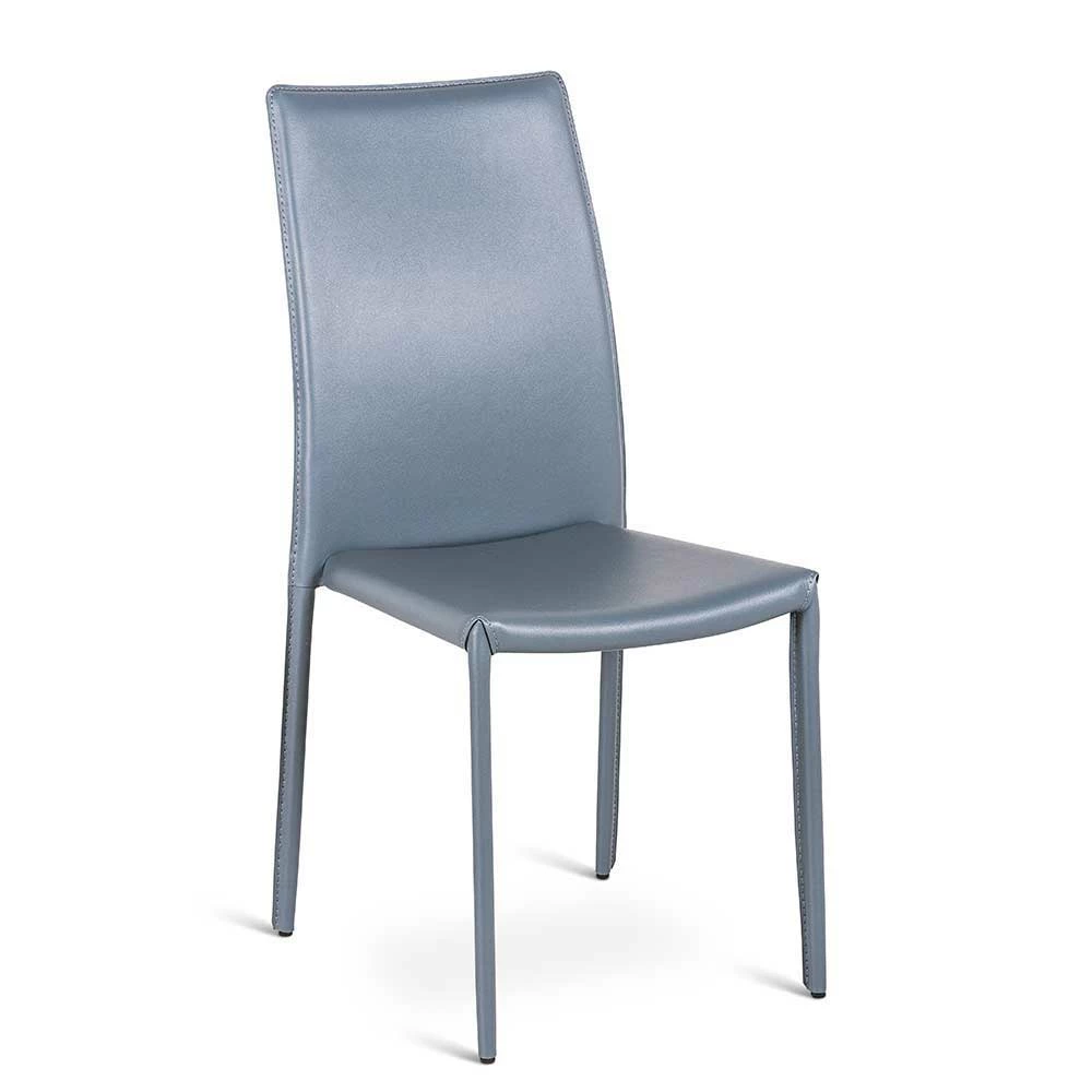 Stapelbarer Hochlehner in Grau Anca Kunstleder (4er Set) Stapelbarer Hochlehner In Grau Anca Kunstleder (4er Set) -Malott-Shop stapelbarer hochlehner in grau kunstleder metall anca 01