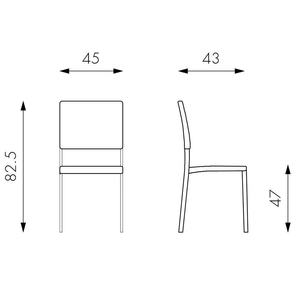 Stapelbarer Polsterstuhl In Weiß Kazanova Kunstleder (4er Set) - Image 6