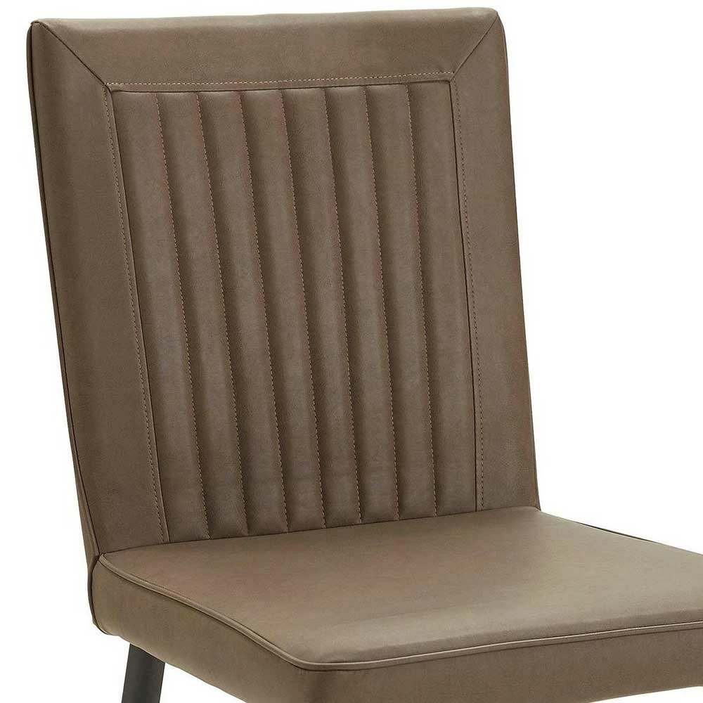 Stühle In Braun Kunstleder - Freiburg (2er Set) - Image 5