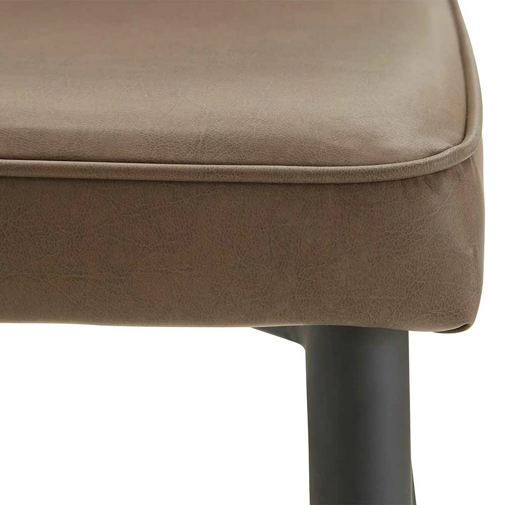 Stühle In Braun Kunstleder - Freiburg (2er Set) - Image 6