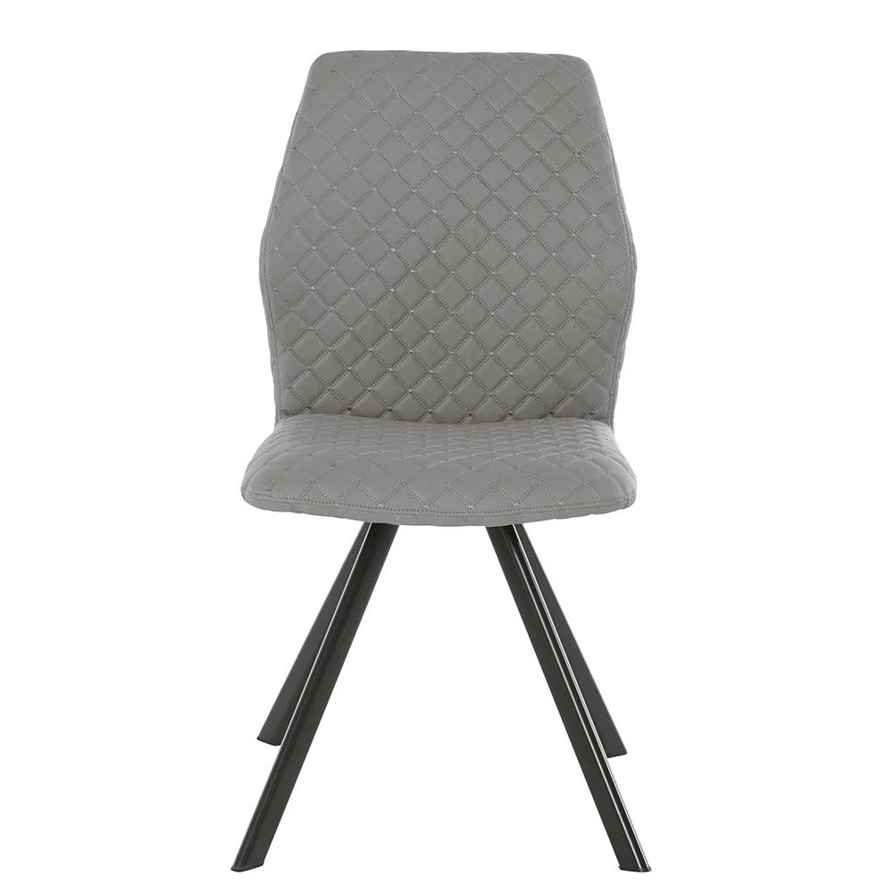 Stühle In Grau Rautensteppung - Oracio (2er Set) - Image 2