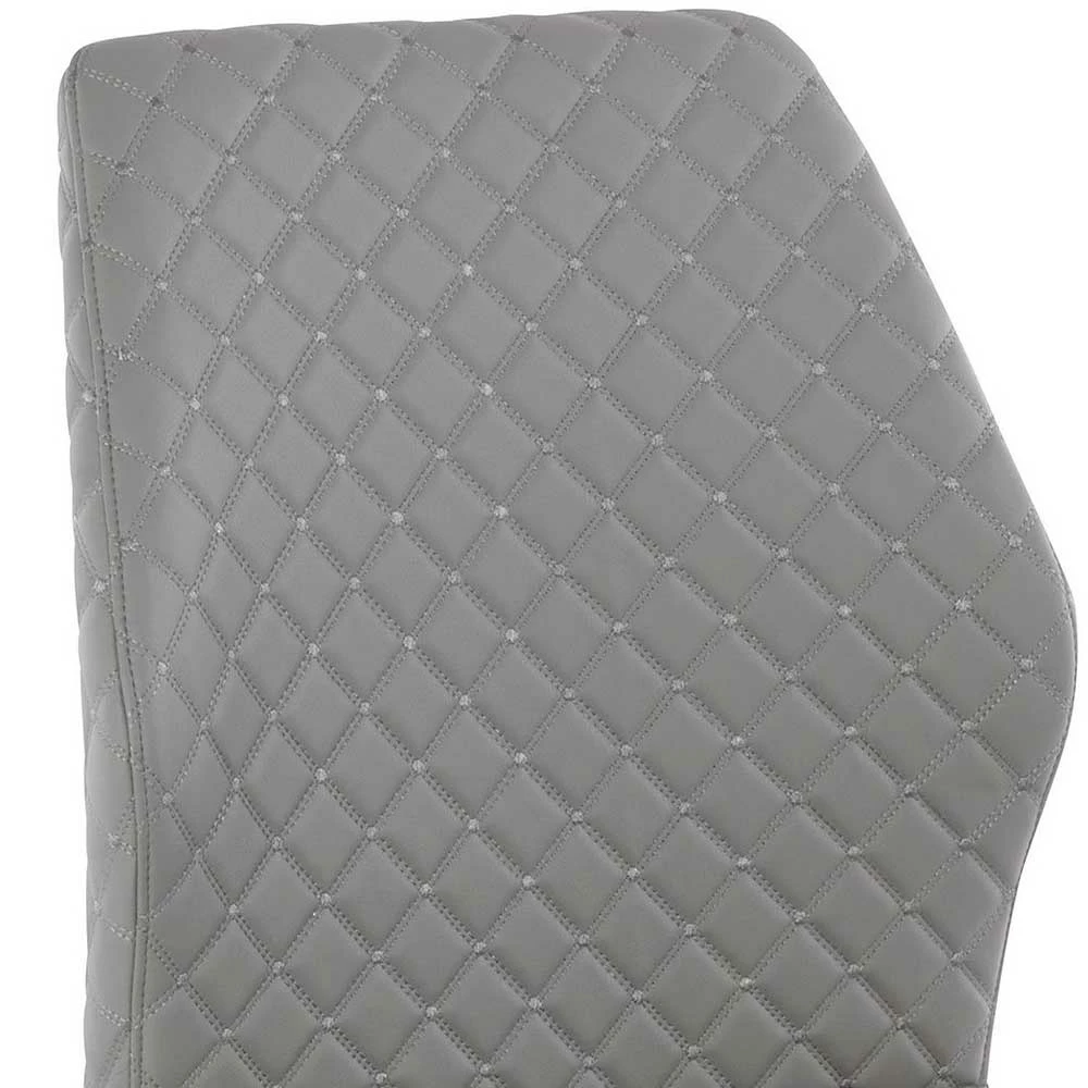 Stühle In Grau Rautensteppung - Oracio (2er Set) - Image 5