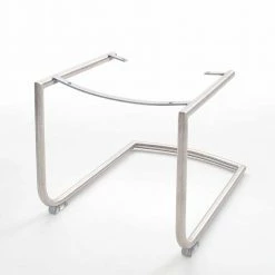 Stuhl Mit Armlehnen In Schlammfarben Gala Auf Schwingfuß Edelstahl (2er Set) -Malott-Shop stuhl mit armlehnen in schlammfarben auf schwingfuss edelstahl gala 03