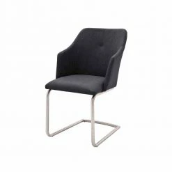 Swing Tischsessel In Anthrazit - Pradisio (2er Set)