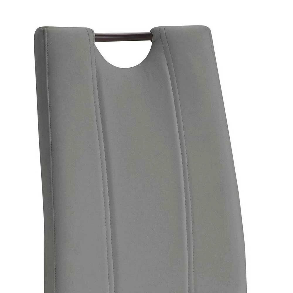 Swingstühle In Grau Kunstleder - Velles (2er Set) - Image 3