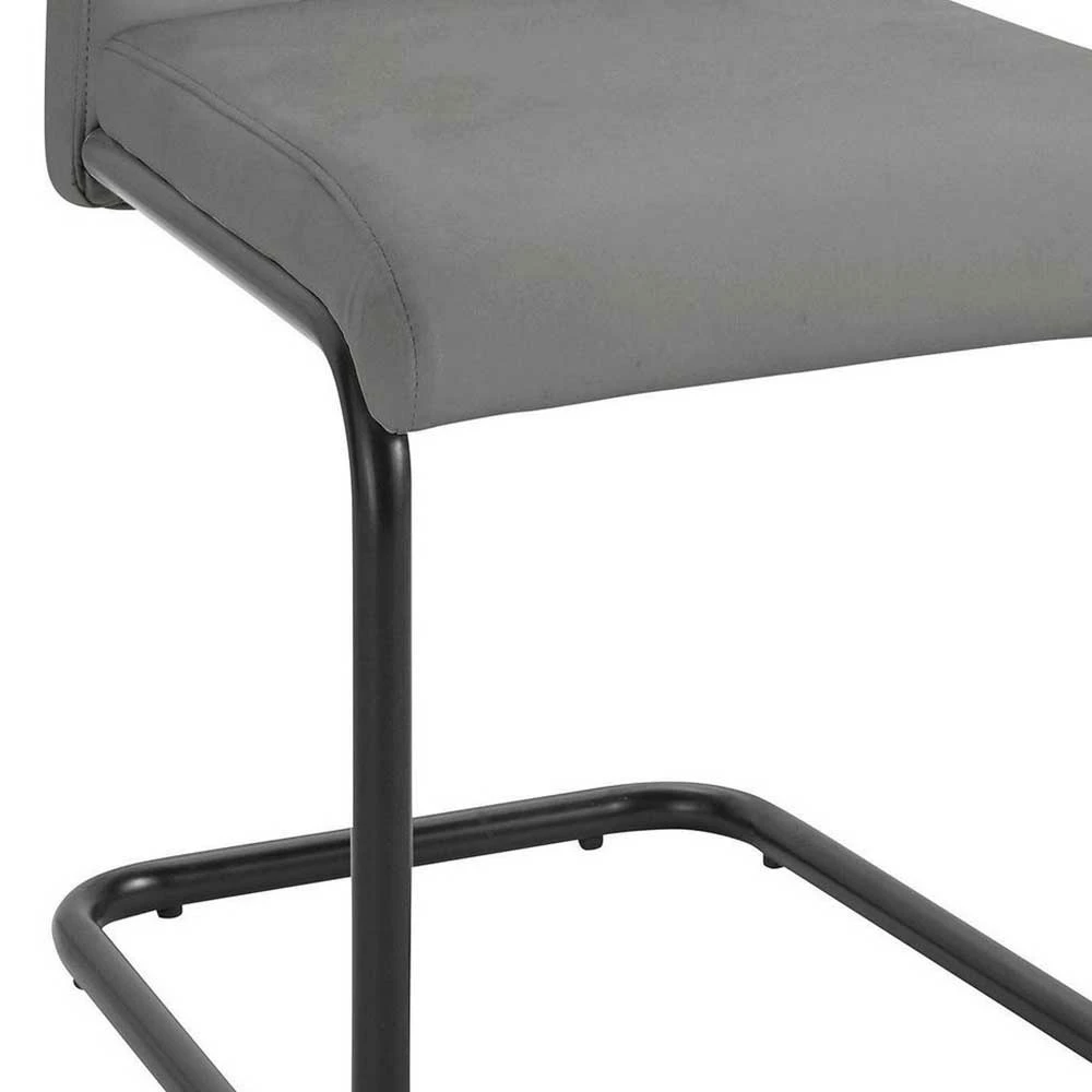 Swingstühle In Grau Kunstleder - Velles (2er Set) - Image 4