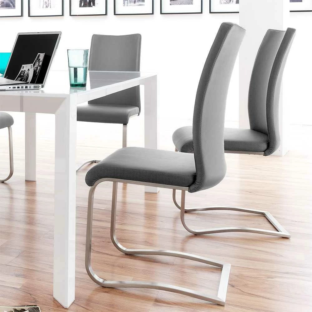 Swingstuhl Viviane In Grau (2er Set) - Image 2