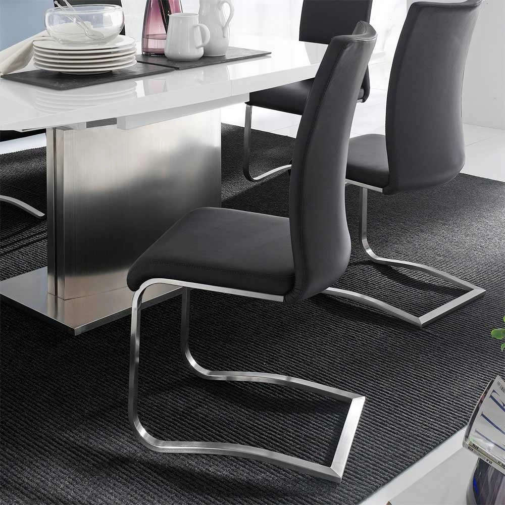 Swingstuhl Morelia In Schwarz (2er Set) - Image 3