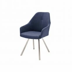 Tisch Sessel In Dunklem Blau - Freshna (2er Set)