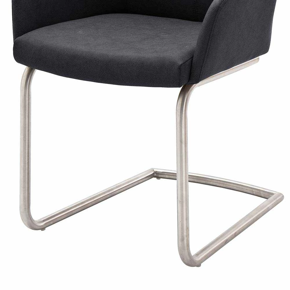 Tischsessel als Freischwinger - Linie (2er Set) Tischsessel Als Freischwinger - Linie (2er Set) -Malott-Shop tischsessel als freischwinger in anthrazit kunstleder linie 03