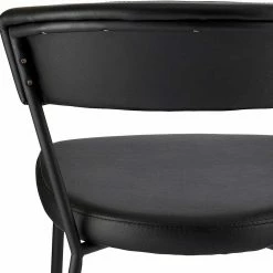 Topp Design-Polsterstühle In Schwarz - Salma (4er Set) -Malott-Shop topp design polsterstuehle in schwarz aus kunstleder stahl salma 05