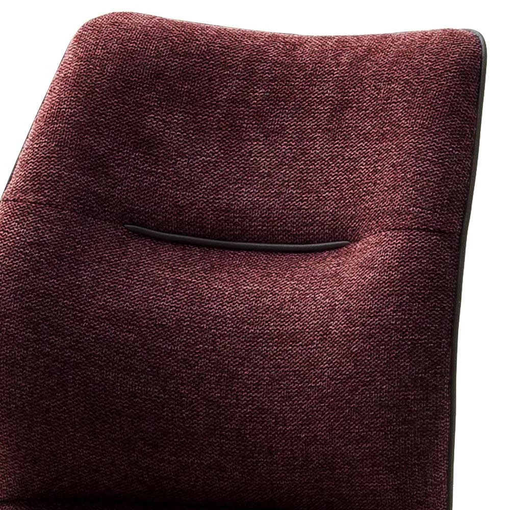 Topp Freischwinger mit Chenille - Laglia (2er Set) Topp Freischwinger Mit Chenille - Laglia (2er Set) -Malott-Shop topp freischwinger mit chenille in dunkelrot laglia 03