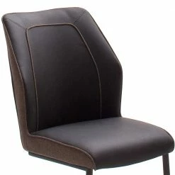 Topp Retrostühle In Braun & Grau - Ravajada (2er Set) -Malott-Shop topp retrostuehle in braun grau mit freischwinger gestell ravajada 03