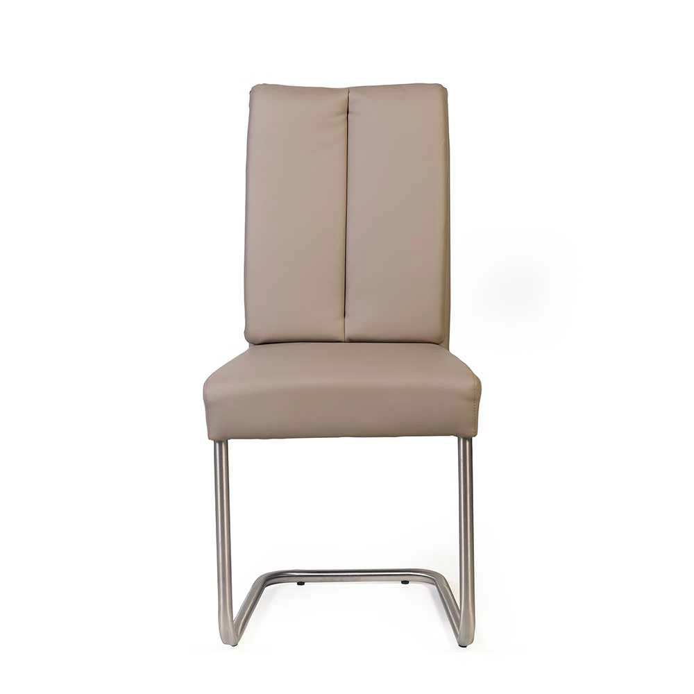 Topp Schwingstühle in Schlammfarben - Charlene (2er Set) Topp Schwingstühle In Schlammfarben - Charlene (2er Set) -Malott-Shop topp schwingstuehle in schlammfarben kunstleder mit edelstahl charlene 02