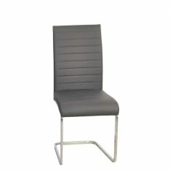 Topp Swingstühle In Grau & Chrom - Stramo (4er Set)