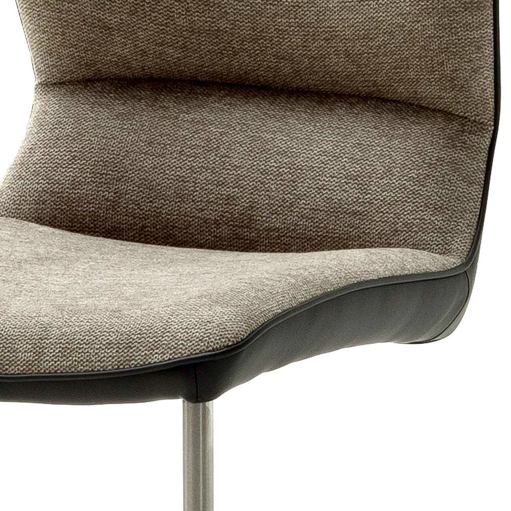 Topp Swingstuhl Mit Chenille Braun - Sylvester (2er Set) - Image 5