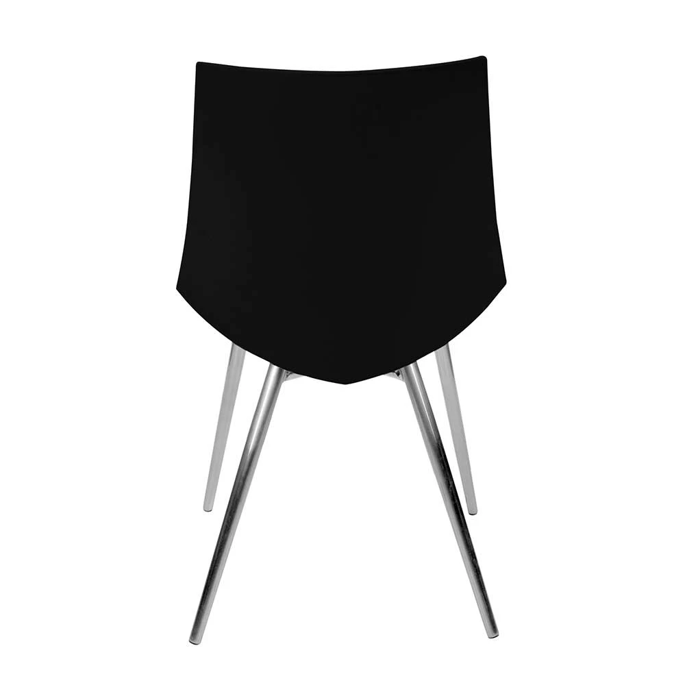 Vier Stühle In Schwarz & Chrom - Mutoni (4er Set) - Image 5