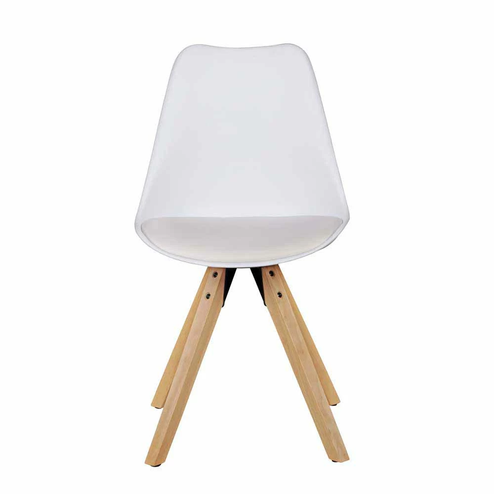 Weißer Esszimmerstuhl Magies mit Kunstleder (2er Set) Weißer Esszimmerstuhl Magies Mit Kunstleder (2er Set) -Malott-Shop weisser esszimmerstuhl kunstleder schalensitz magies 03