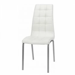 Weißer Küchenstuhl Aus Kunstleder - Oltervas (2er Set)