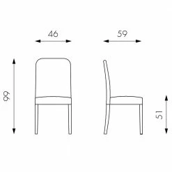 Weißer Kunstlederstuhl Mit Hoher Lehne Classimo & Holzgestell (2er Set) 7 Weißer Kunstlederstuhl Mit Hoher Lehne Classimo & Holzgestell (2er Set) -Malott-Shop weisser kunstlederstuhl mit hoher lehne holzgestell classimo 05